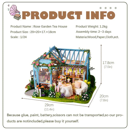 WonderWood™ Rose's Tea Room Miniature House Kit