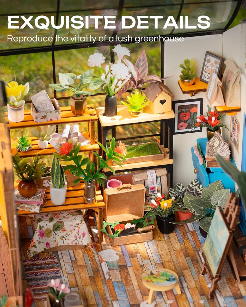 WonderWood™ Cathy's Greenhouse DIY Miniature House Kit