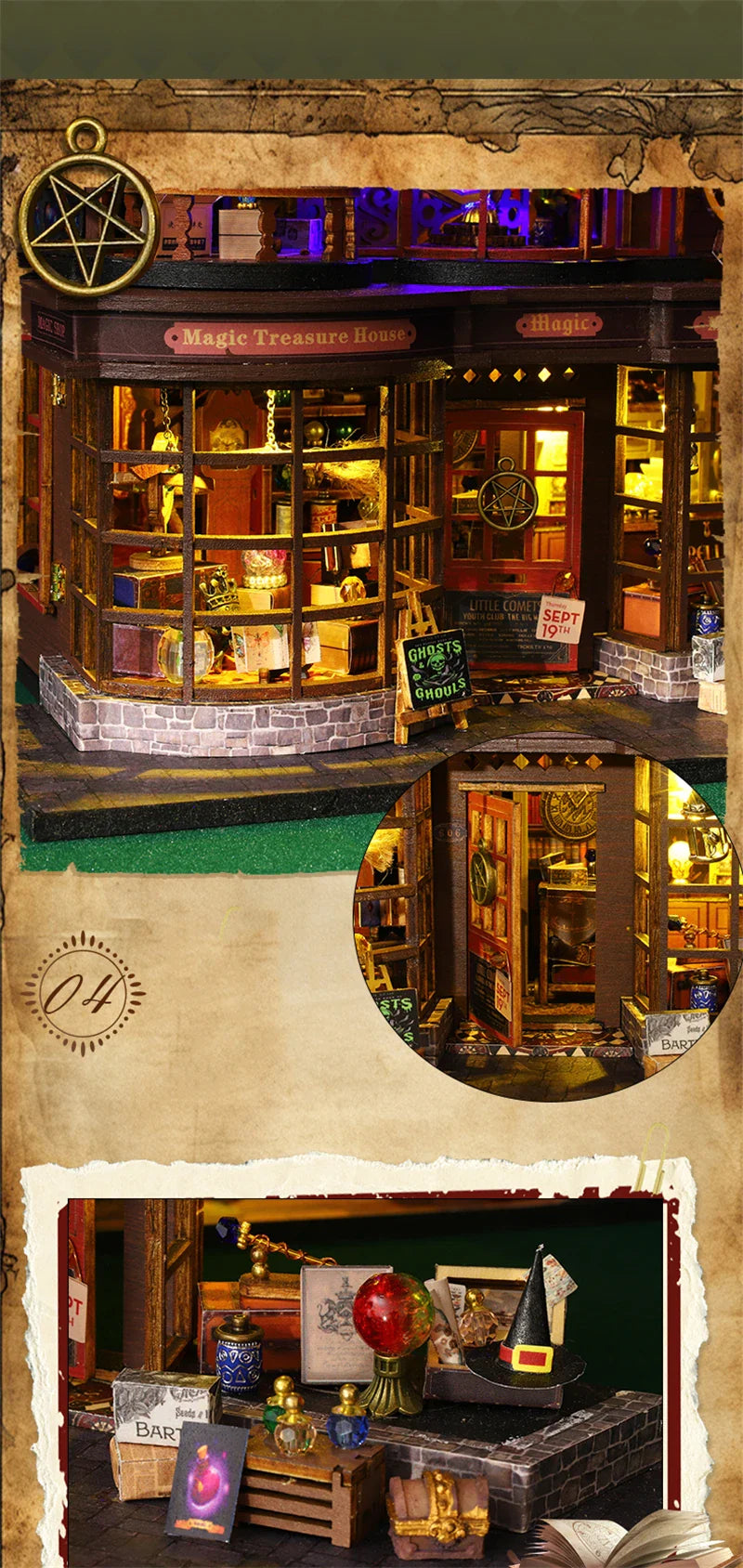 WonderWood™ Magic Treasure House Kit with LED Lights