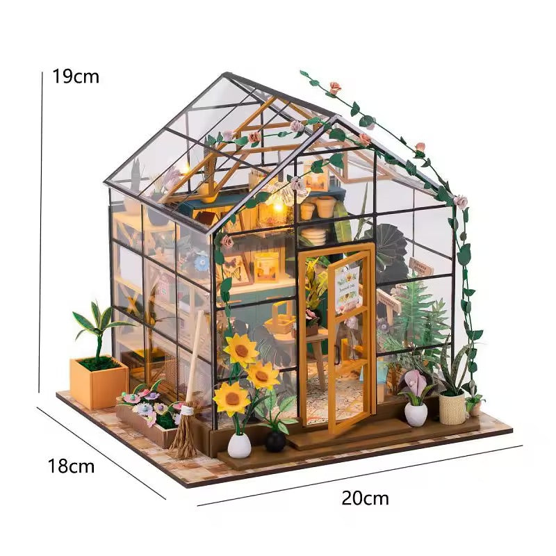 WonderWood™ Cathy's Greenhouse DIY Miniature House Kit