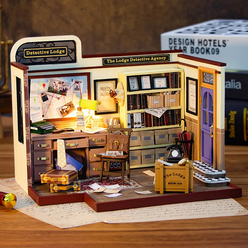 WonderWood™ Mose's Detective Agency DIY Miniature House Kit
