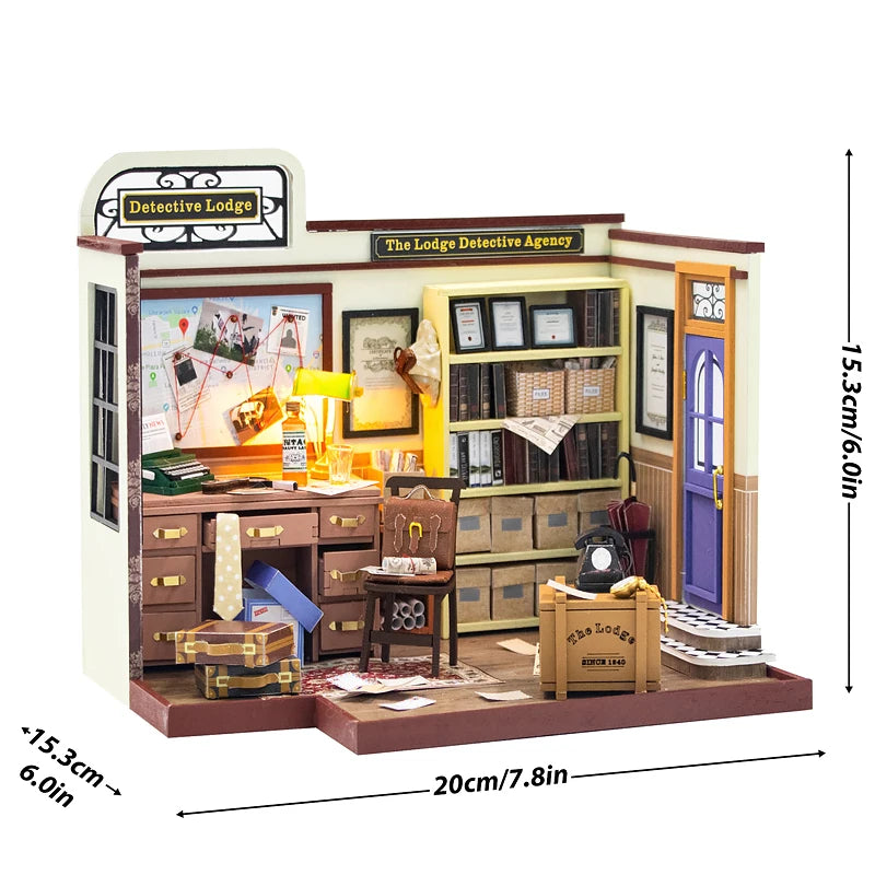 WonderWood™ Mose's Detective Agency DIY Miniature House Kit