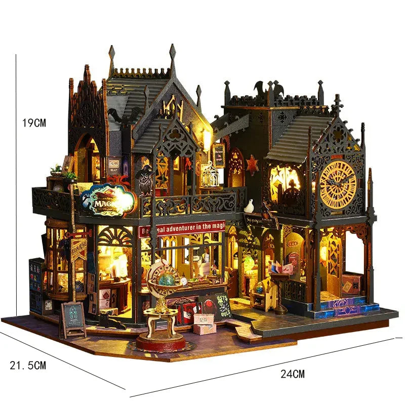 WonderWood™ Magic Clock Tower Miniature House Kit