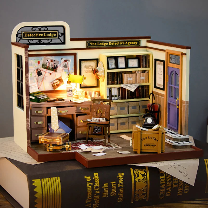 WonderWood™ Mose's Detective Agency DIY Miniature House Kit