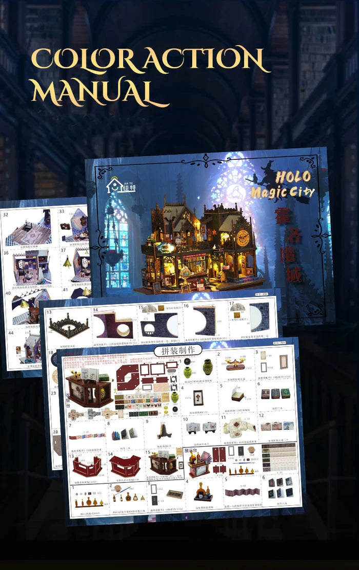 WonderWood™ Magic Clock Tower Miniature House Kit