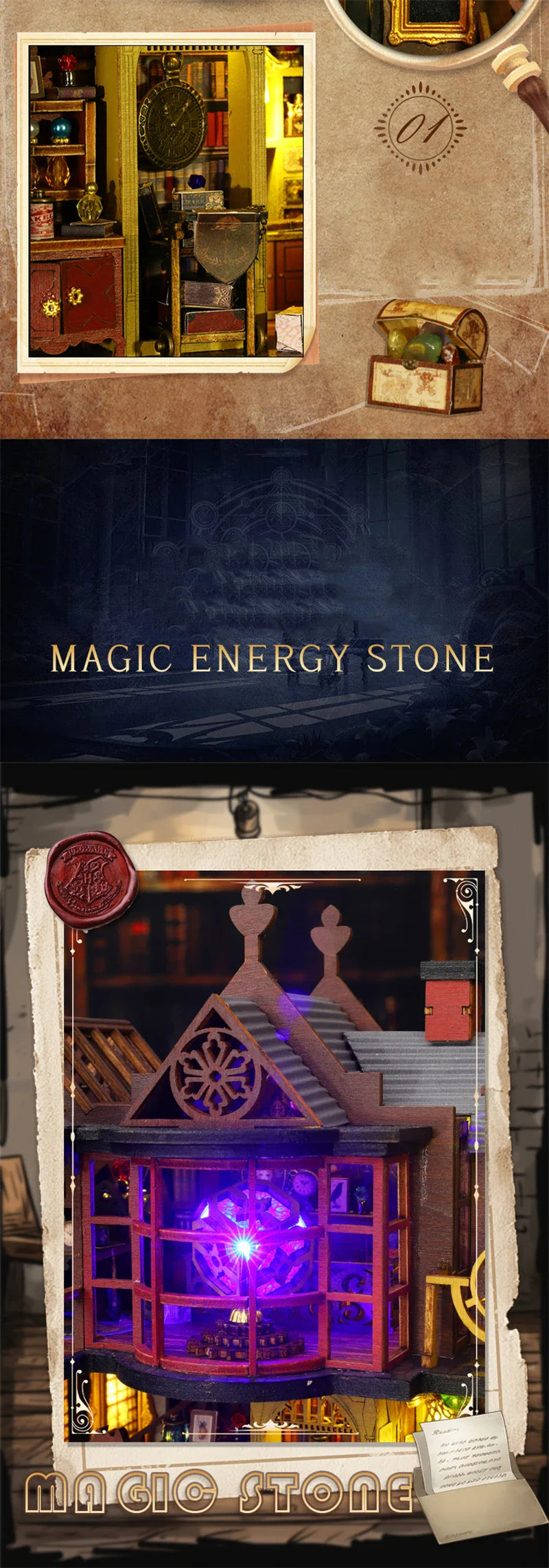 WonderWood™ Magic Treasure House Kit with LED Lights
