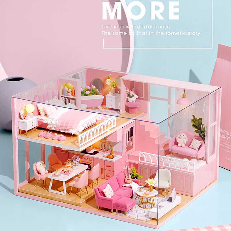 WonderWood™ Pink Miniature House Kit