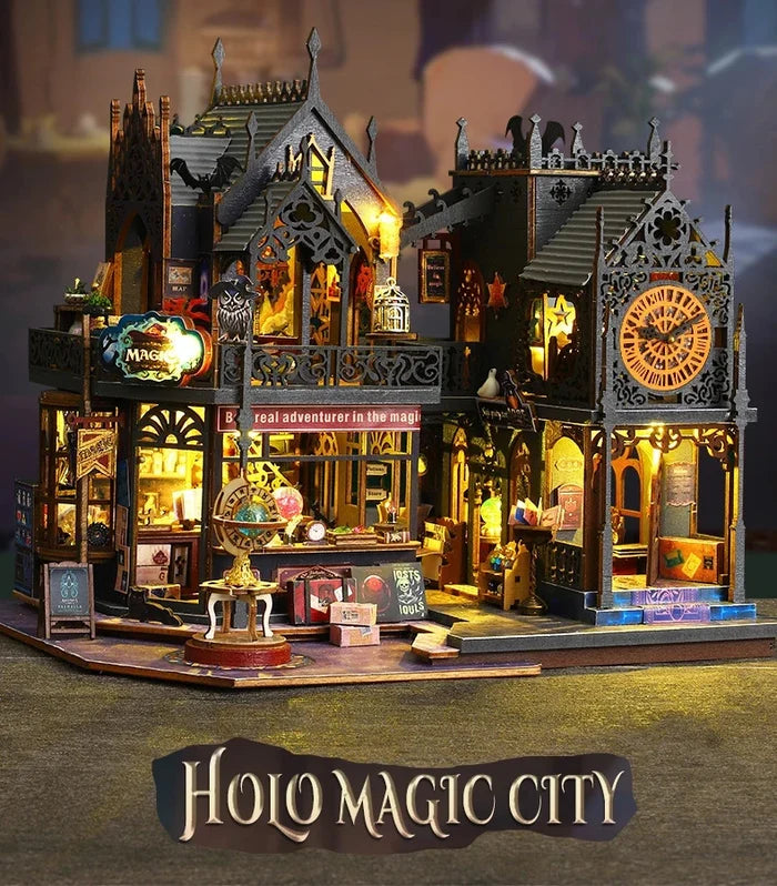 WonderWood™ Magic Clock Tower Miniature House Kit
