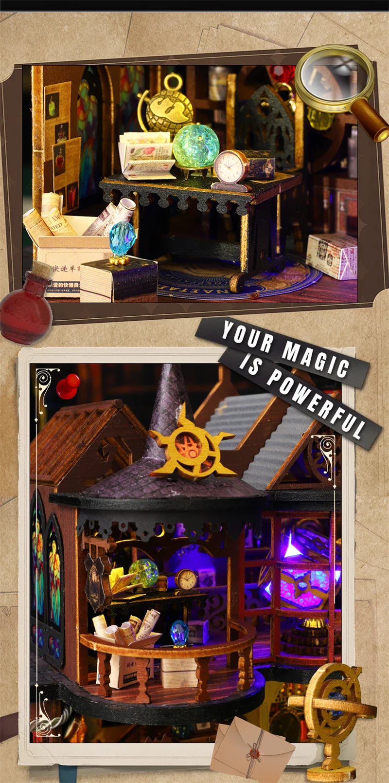WonderWood™ Magic Treasure House Kit with LED Lights